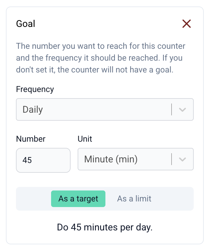 Achieve your dreams with goal tracking in Keep The Process
